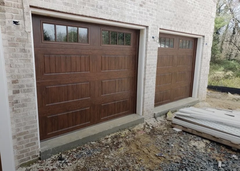 double garage install with Electric Garage Door Opener